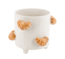 Earthenware vase croissants 18.5x16.6x15cm