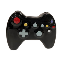 Spaarpot keramiek game controller zwart 16,3x12,9x4,8cm