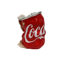 Spaarpot Cola blikje rood keramiek 11,8x9,8x14,2cm