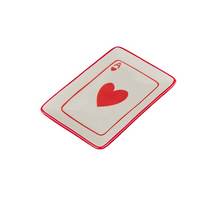 Sieradenschaaltje playing cards keramiek 11x8x1,5cm