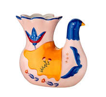 Aardewerk vaas sunwing blauw 20x9,8x18,5cm