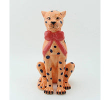 Earthenware ornament leopard 12.8x15.2x25.6cm