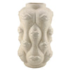 Earthenware vase Lips beige 14x14x25cm