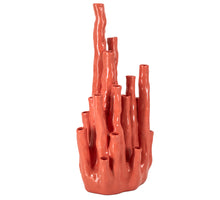 Unique orange vase 22.5x15x48cm