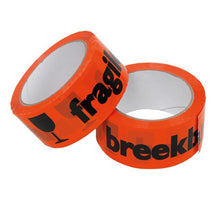 Rol Waarschuwingstape IEZZY breekbaar 50mmx66m oranje/zwart