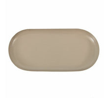 Metalen dienblad ovaal sand 20x9,5x1,5cm