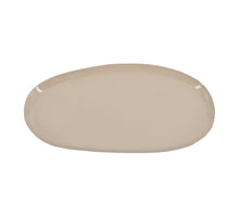 Metalen dienblad Nami glossy sand 27x13x1cm beige