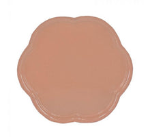 Dienblad flower roze 28x28x1cm metaal
