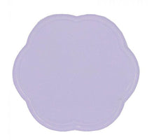 Dienblad flower lila 28x28x1cm metaal