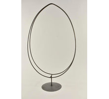 Dubbel ei op poot metaal 32x7,5x67cm