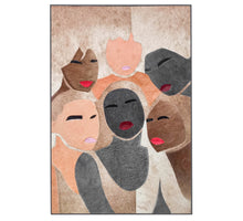 Schilderij vrouwen leer 52x77x2cm