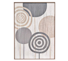 Schilderij draad cirkels 44x64x3cm A