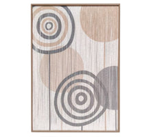 Schilderij draad cirkels 44x64x3cm B