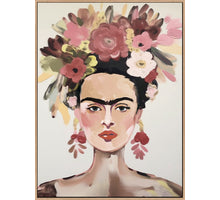 Schilderij Frida Kahlo pastel 70x105cm