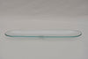 Oval clear recycled glass boat 37x9cm