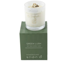 Geurkaars 260g green lush 11,7x11,7x8,9cm