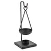 Geurbrander metaal hangend 10x10x27cm zwart