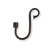 Hanging candle holder copper-colored 15x12.5 cm metal