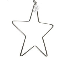 Ster hangend zwart 30x30cm