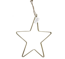 Ster hangend goud 30x30cm