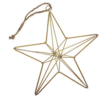 Hangende ster goud 23x23x6cm