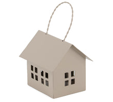 Metal pendant house sand 8x6x7cm