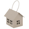 Metal pendant house sand 8x6x7cm