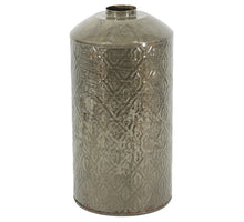 Metal vase olive 6x18x36cm