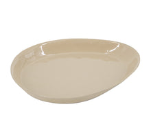 Tray organisch hammered beige 16x12x1cm