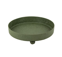 Metalen plateau green texture 15,5x15,5x4cm