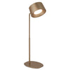 Battery-powered LED lamp, gold, with wall mounting, 12x12x35cm