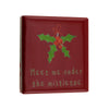 Magneettegeltje 5x5cm meet me under the mistletoe
