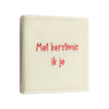 Magneettegeltje 5x5cm met kerstmis ik je