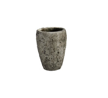 Vaas Lava rond D15 H20cm Steengrijs