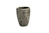 Vase Lava round D15 H20cm Stone grey