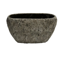 Bak Lava ovaal 45x19x26cm Steengrijs