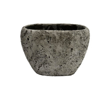 Bak Lava ovaal 28x17x20cm Steengrijs