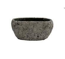 Schaal Lava ovaal 28x17x14cm Steengrijs