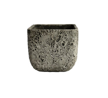 Pot Lava vierkant 18x18x16cm Steengrijs