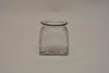 Glass jar ribbed clear D10 H10.5cm