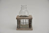 Tray hout/gaas met 1 fles grey wash 8x8x11cm