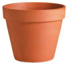 Red stone terracotta flower pot 17cm