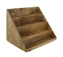 Houten rek voor tegeltjes presentatie 50x34x36cm naturel