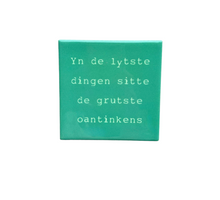 Tegeltje grutste oantinkens keramiek 10x10x0,5cm