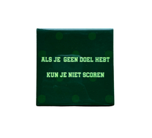 Tegeltje als je geen doel hebt keramiek 10x10x0,5cm
