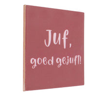 Tegeltje juf