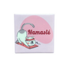 Tegeltje Namasté keramiek 10,5x10,5x0,5cm keramiek