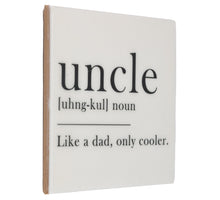 Tegeltje uncle dictionary