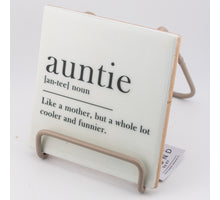 Tegeltje auntie dictionary