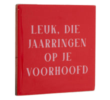 Tegeltje jaarringen